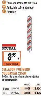 Obramat Soudal - sellador polimero oferta