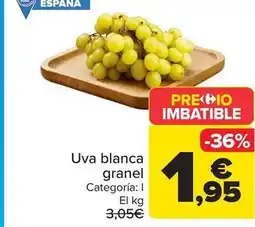 Carrefour Uva blanca granel oferta