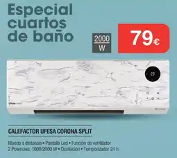 Milar Ufesa corona split oferta