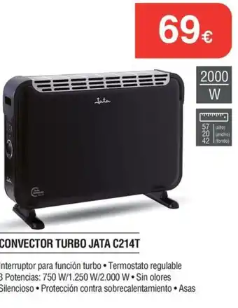 Jata convector turbo c214t