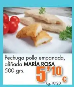 Congelados Copos maría rosa pechuga pollo empanada oferta