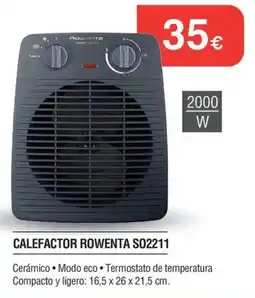 Milar Rowenta calefactor so2211 oferta