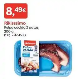 Suma Supermercados Rikisssimo - pulpo cocido 2 patas oferta