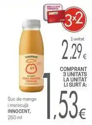 Valvi Supermercats Innocent - suc de mango i maracujá oferta