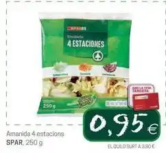Valvi Supermercats Spar - amanida 4 estacions oferta
