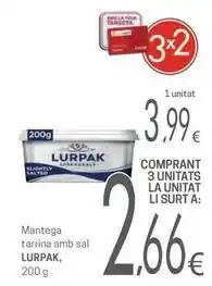 Valvi Supermercats Lurpak - mantega tarrina amb sal oferta