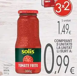 Valvi Supermercats Solís - tomate frito oferta