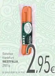 Valvi Supermercats Westfalia - salsitxa frankfurt oferta