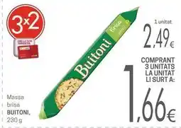 Valvi Supermercats Buitoni - massa brisa oferta
