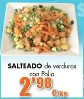 Congelados Copos Salteado de verduras con pollo oferta