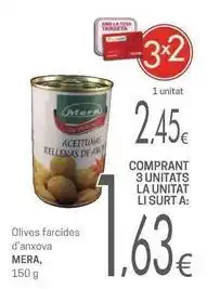 Valvi Supermercats Mera - olives farcides d'anxova oferta