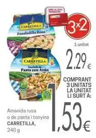 Valvi Supermercats Carretilla - amanida rusa o de pasta i tonyina oferta