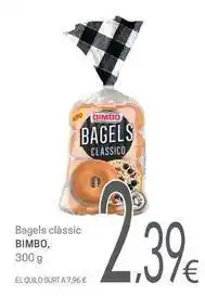 Valvi Supermercats Bimbo - bagels classic oferta