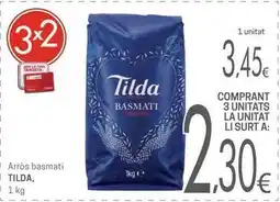 Valvi Supermercats Tilda - arros basmati oferta