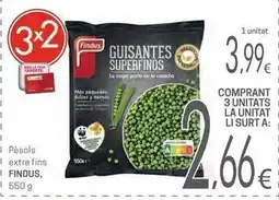 Valvi Supermercats Findus - pèsols extra fins oferta