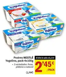 SPAR Postres NESTLÉ Yogolino oferta