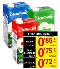 SPAR Leche CREMOSITA oferta