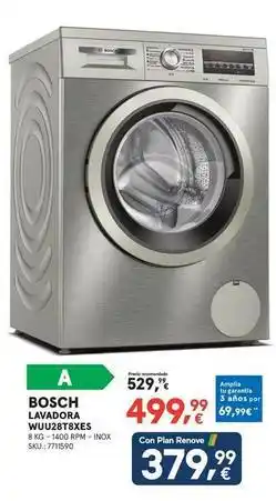 Worten Bosch - lavadora wuu28t8xes oferta