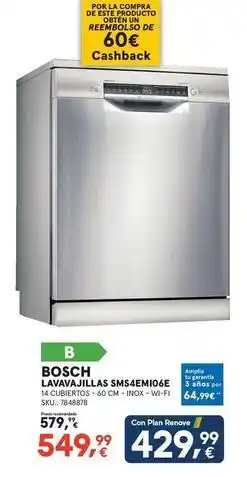 Worten Bosch - lavavajillas sms4em106e oferta