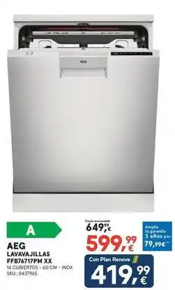 Worten Aeg - lavavajillas fffb767171fm xx oferta