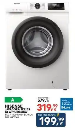 Worten Hisense - lavadora serie 15 wf18604f10w oferta