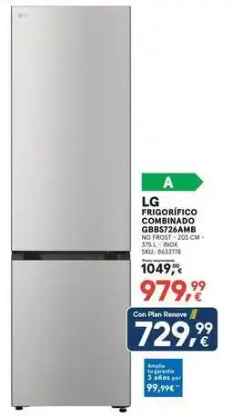 Worten Lg - frigorífico combinado cbb57z4amb oferta