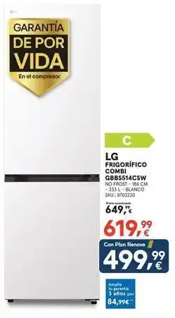 Worten Lg - frigorífico combi gbb5514csw oferta