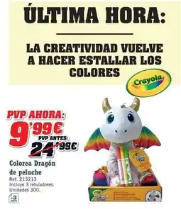 DRIM Última - colorea dragon de peluche oferta