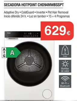 Milar Hotpoint secadora chd94mwbsspt oferta