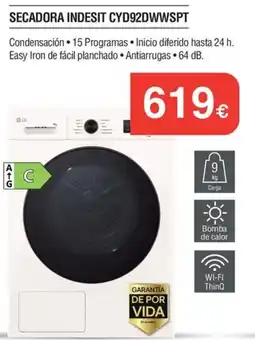 Milar LG secadora CYD92DWWSPt oferta