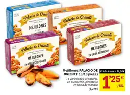 SPAR Palacio de Oriente mejillones oferta