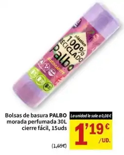 SPAR Bolsas de basura palbo morada perfumada oferta