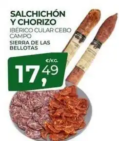 Quality Supermercados Sierra de las bellotas - salchichon y chorizo oferta