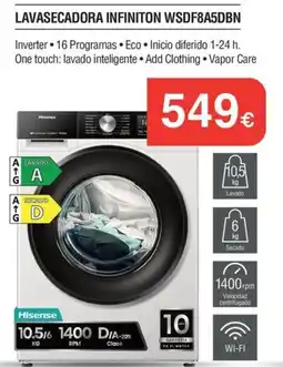 Milar Hisense lavasecadora infiniton wsdf8a5dbn oferta