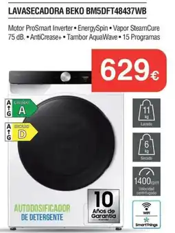 Milar Beko lavasecadora bm5dft48437wb oferta