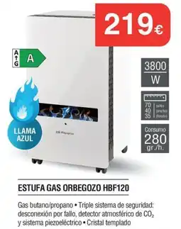 Milar Orbegozo estufa gas hbf120 oferta