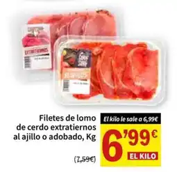 SPAR Filetes de lomo de cerdo extratiernos al ajillo o adobado oferta