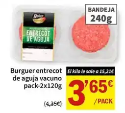 SPAR Röller burguer entrecot de aguja vacuno oferta
