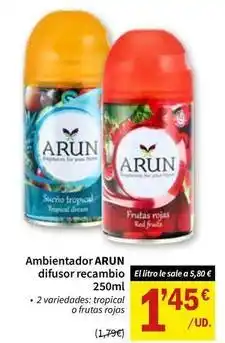 SPAR Arun - ambientador difusor recambio oferta