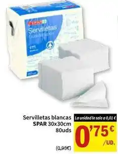 SPAR Spar - servilletas blancas oferta