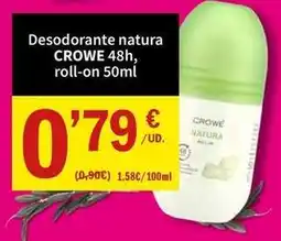 SPAR Crowe - desodorante natura oferta