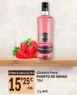 SPAR Puerto de indias - ginebra fresa oferta