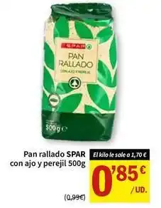 SPAR Spar - pan rallado con ajo y perejil oferta