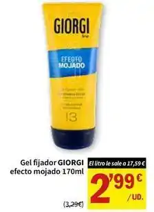 SPAR Giorgi - gel fijador efecto mojado oferta