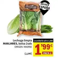 SPAR Origen - lechuga limpia oferta