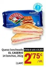 SPAR El caserío - queso loncheado oferta