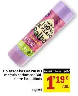 SPAR Bolsas de basura morada perfumada oferta