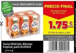 SPAR Pascual - zumo bifrutas tropical oferta