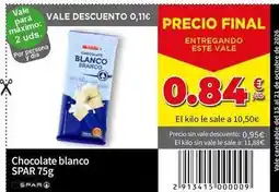 SPAR Spar - chocolate blanco oferta