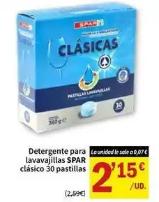 SPAR Spar - detergente para lavavajillas clasico 30 pastillas oferta